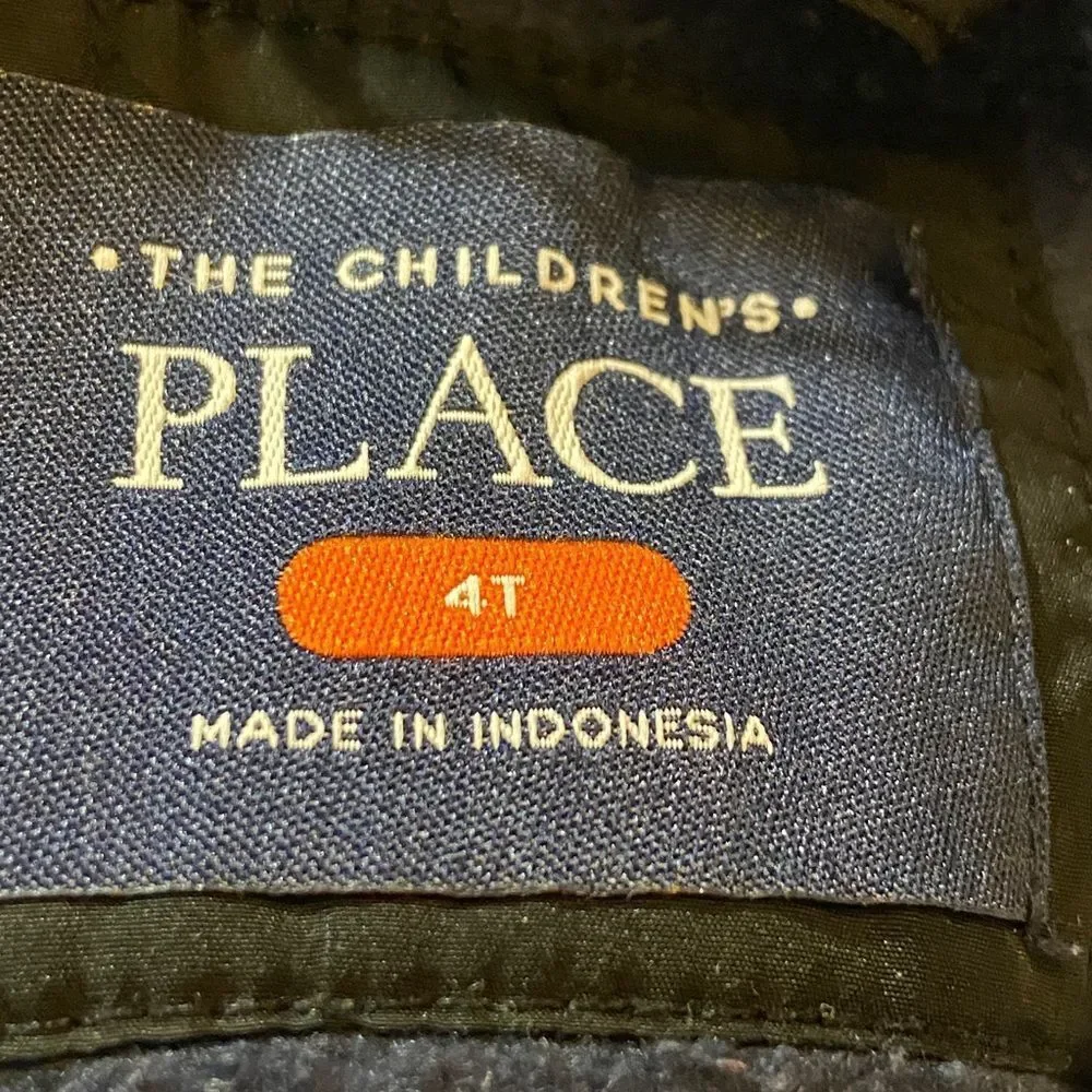 10/$50 The Children's Place Navy and Black Puffer Jacket Size 4T